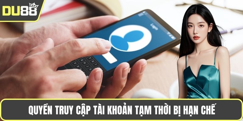 Quyền truy cập tài khoản tạm thời bị hạn chế