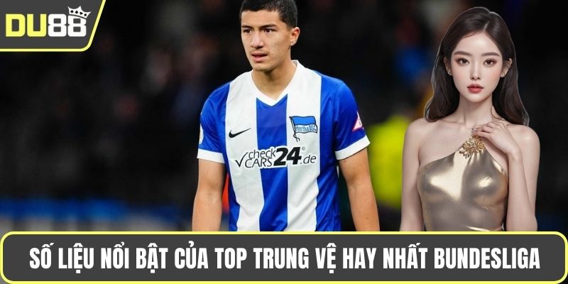 Số liệu nổi bật của top trung vệ hay nhất Bundesliga